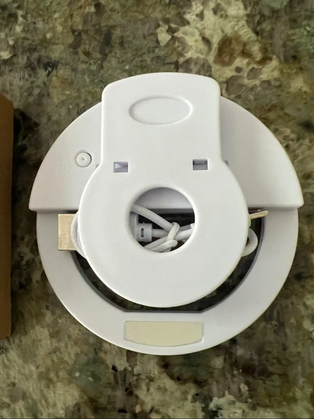 White Selfie Ring Light with USB Cable
